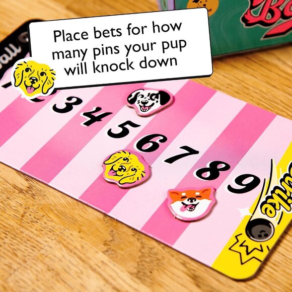 Ten Bone Bowling Dog Board Game A Family Party Game for You and Your Dog - Picture 5 of 6